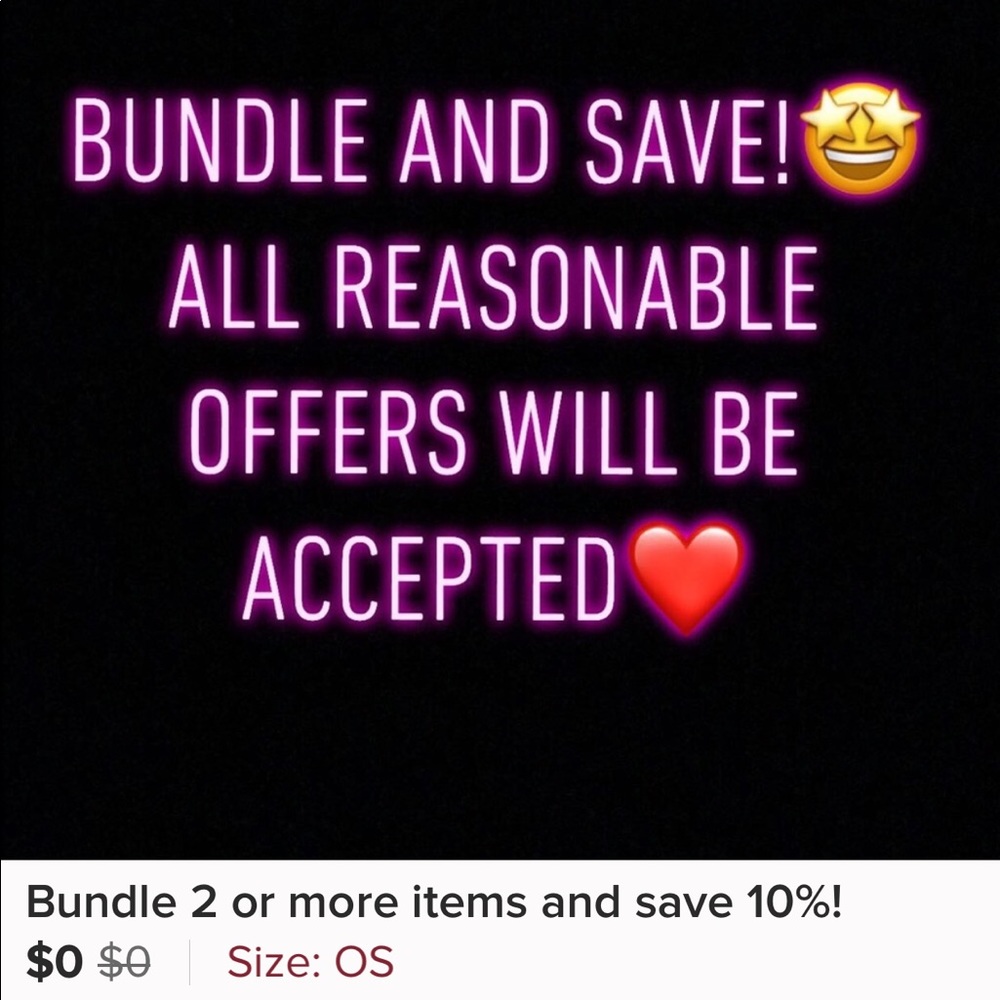 Bundle and save 10% of 2 or more items